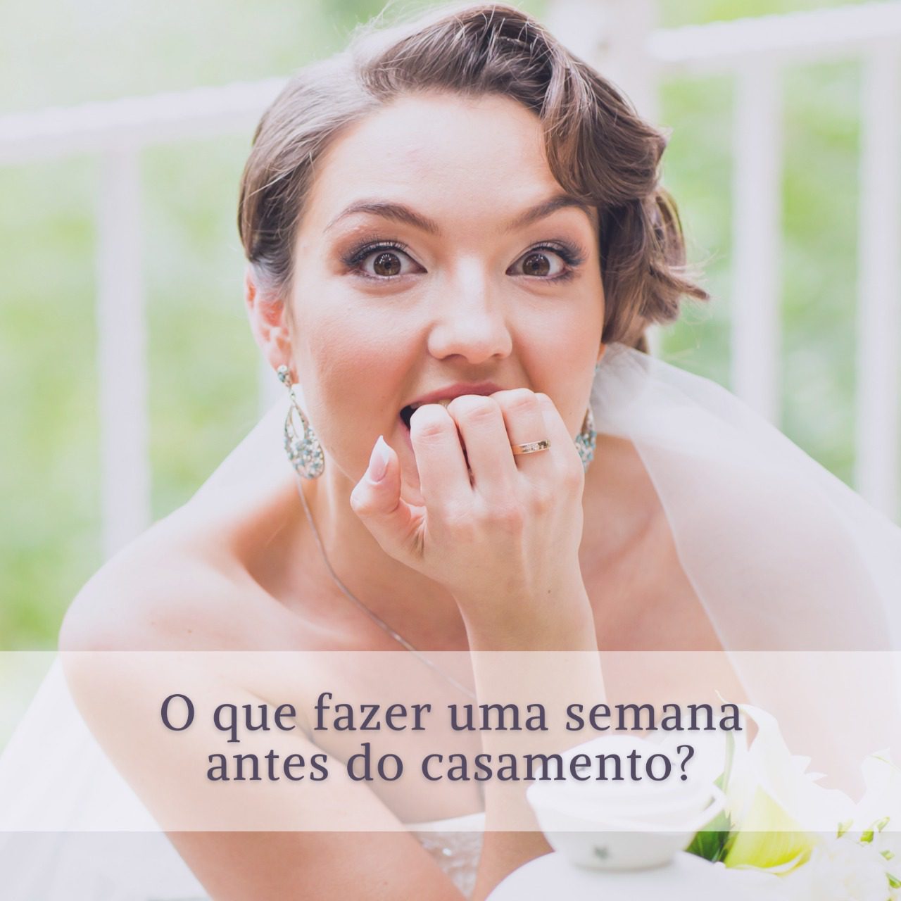 O que fazer uma semana antes do casamento?