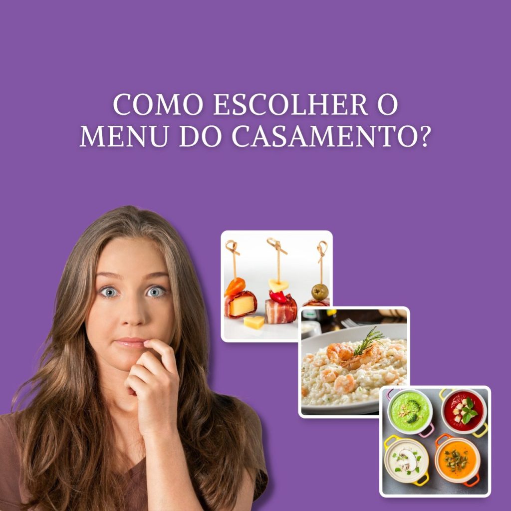 cardápio do casamento