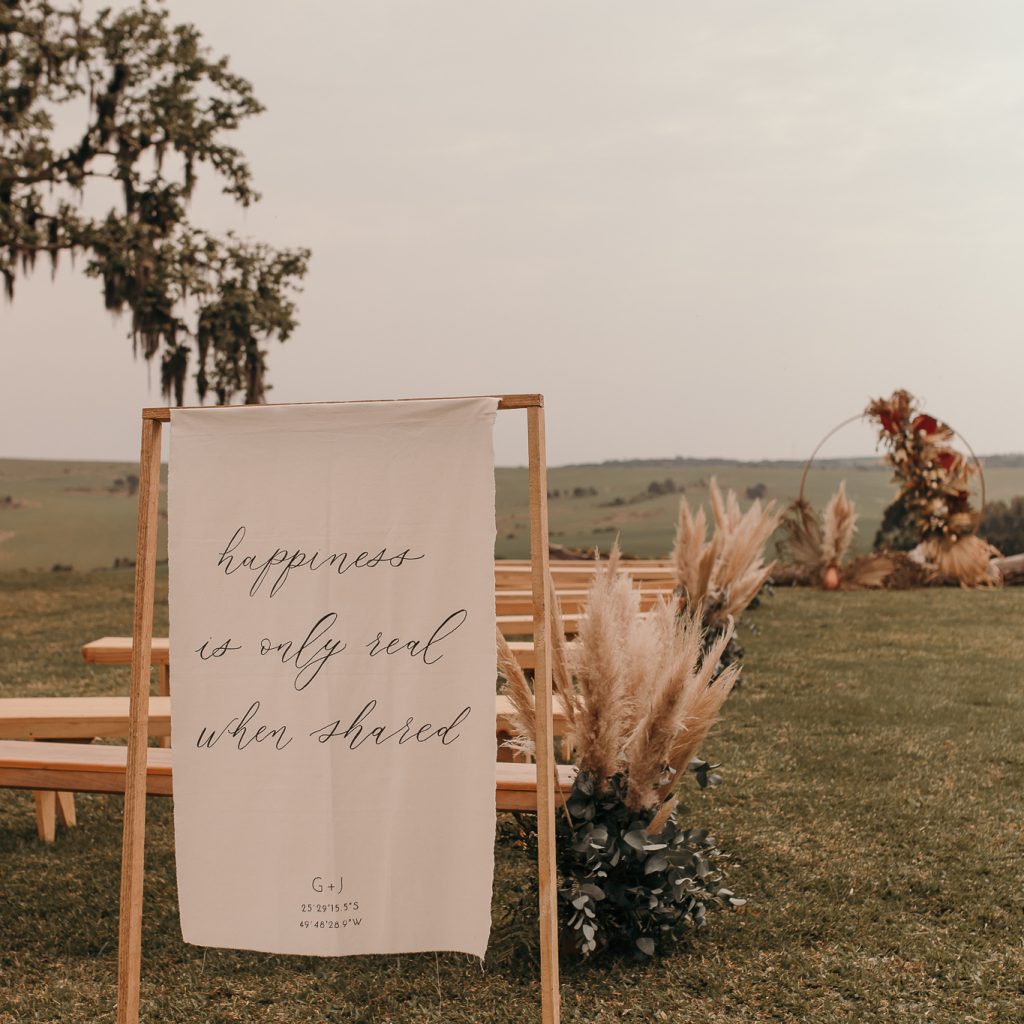 casamento ao ar livre