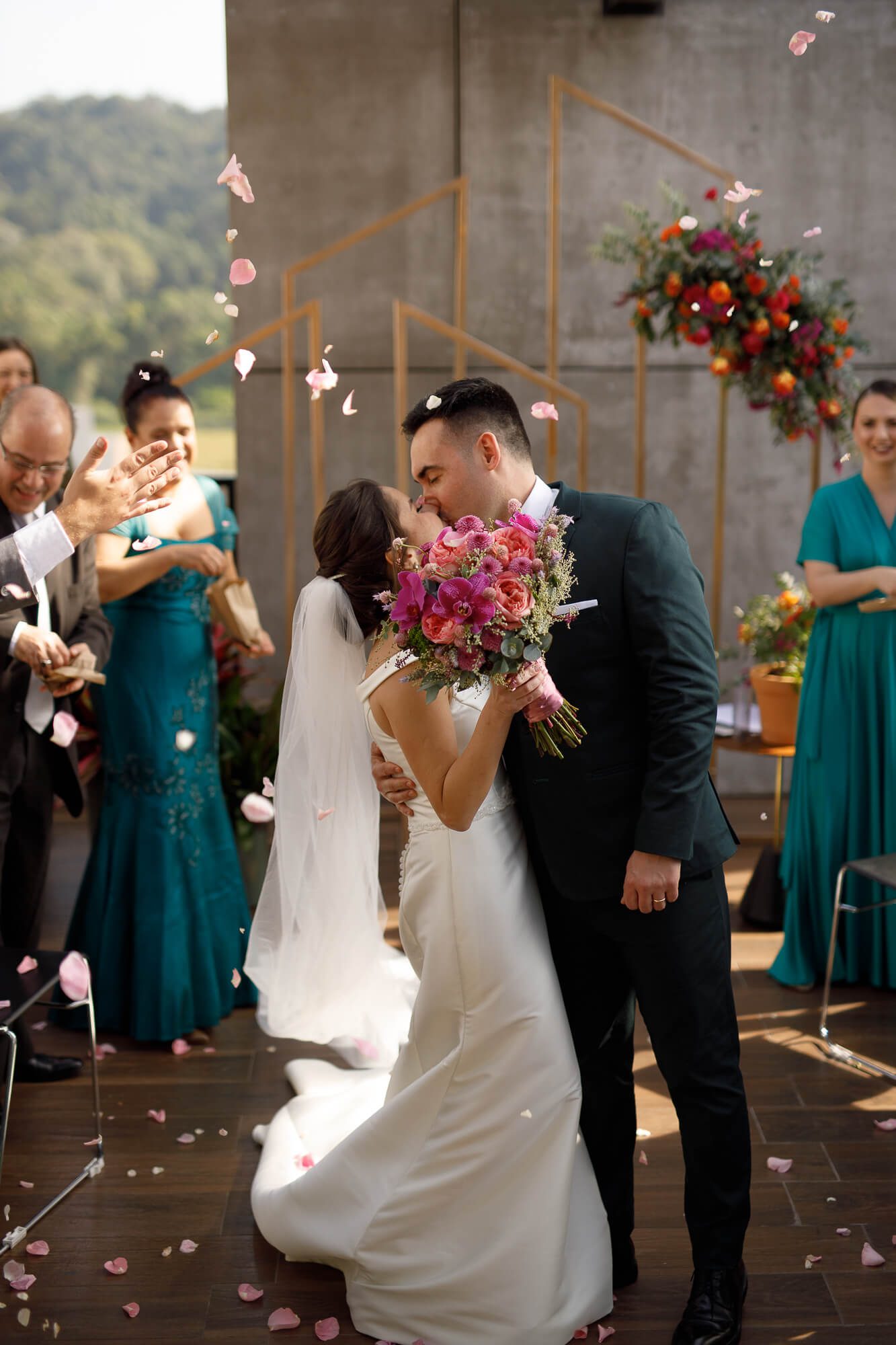 Casamento íntimo em imagens