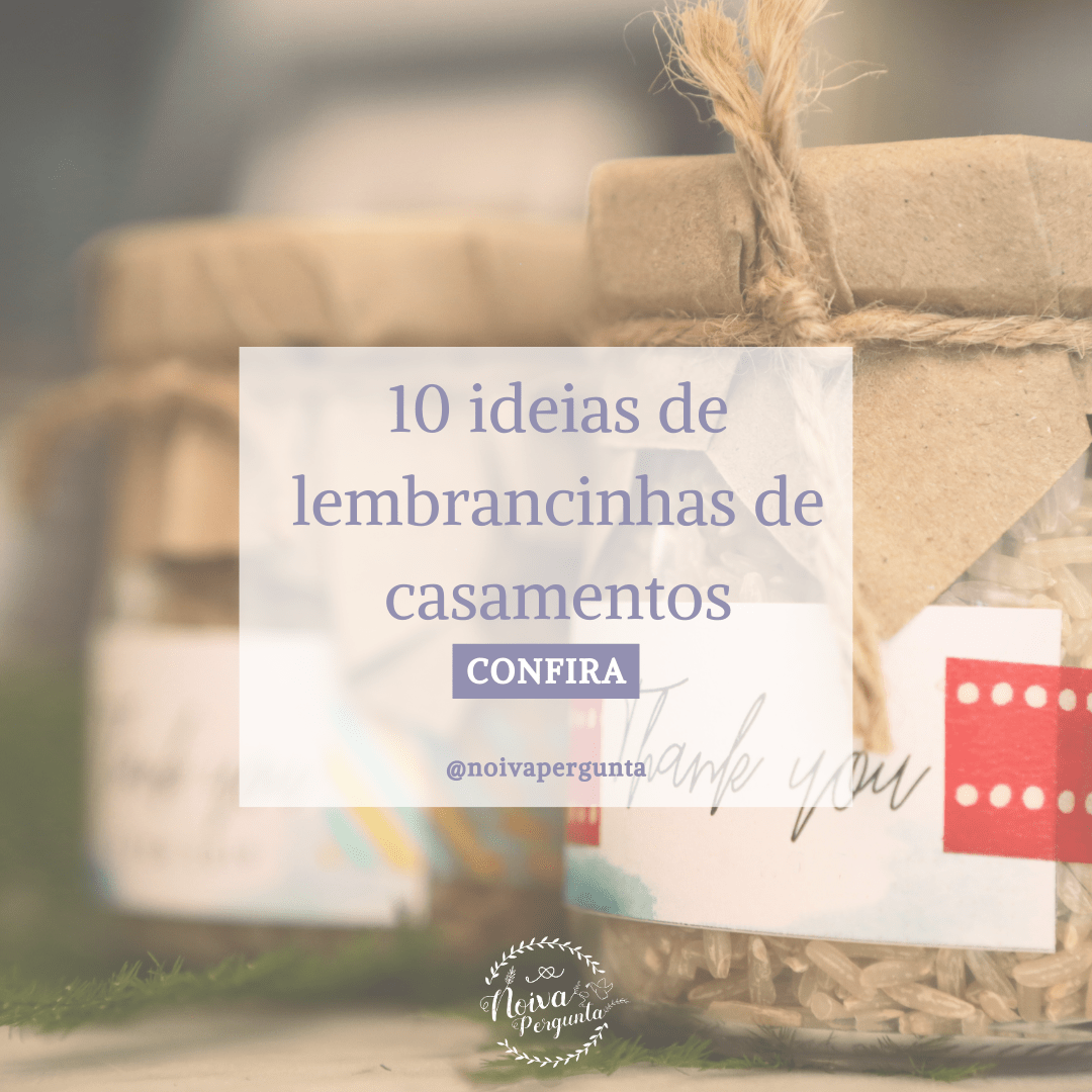 Ideias lembrancinha de casamento