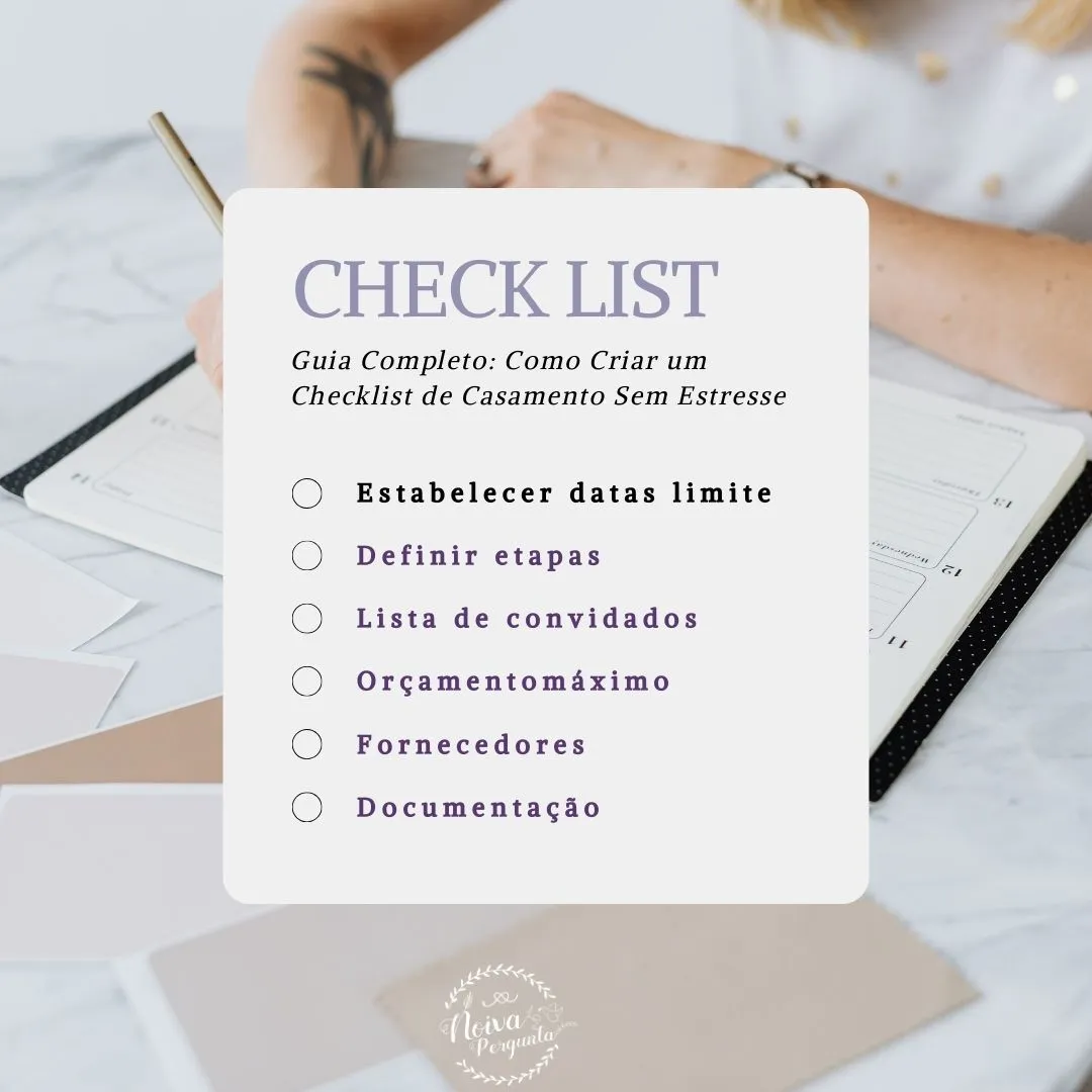 Checklist Completo de Casamento 2025