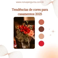 Tendência de cor para casamento 2025