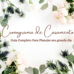 cronograma de casamento