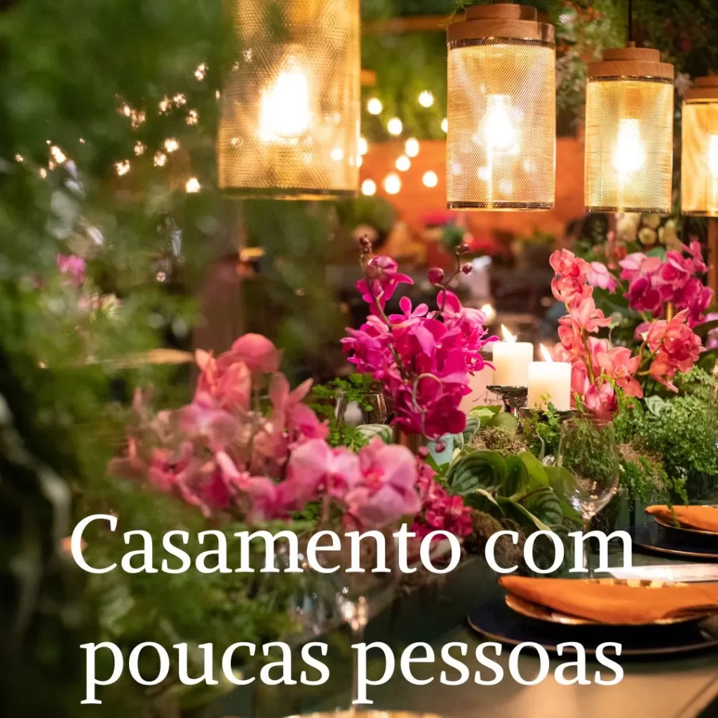 casamento com poucas pessoas