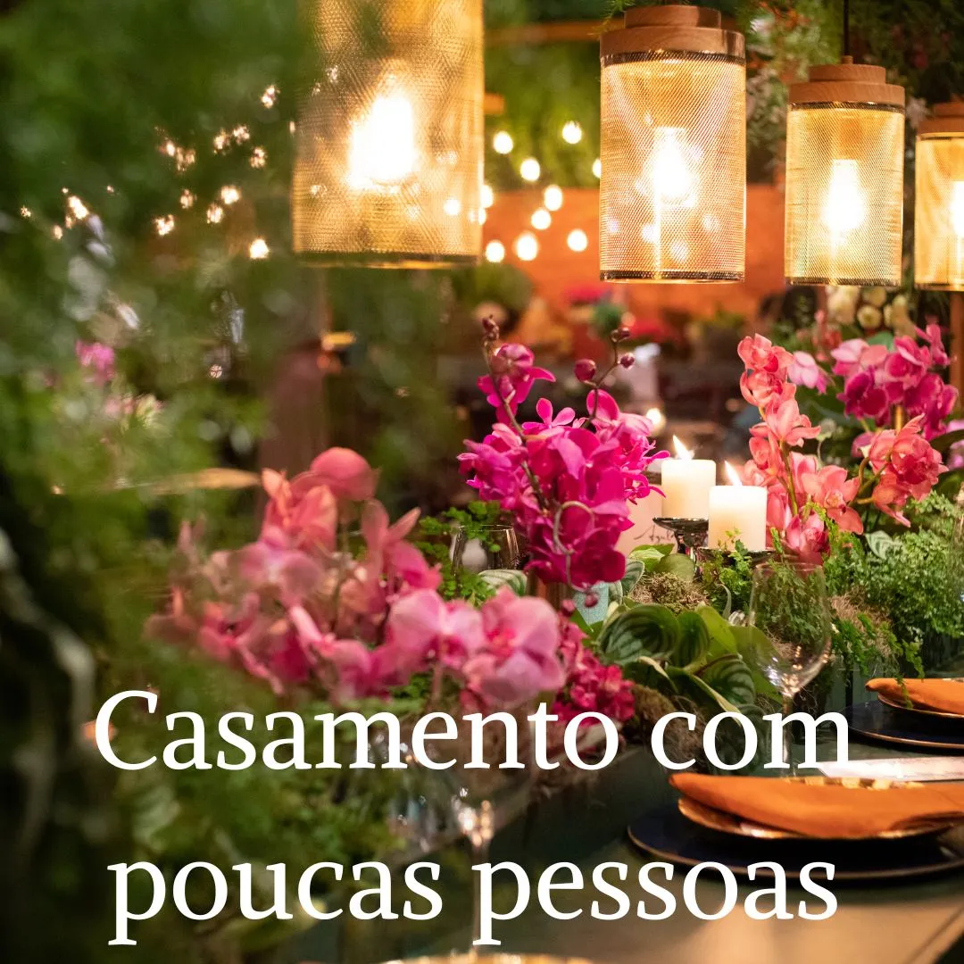 Casamento com poucas pessoas