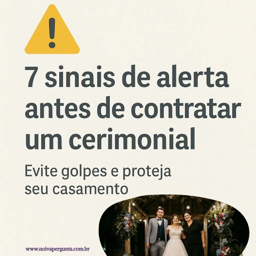 como contratar uma cerimonialista com segurança
